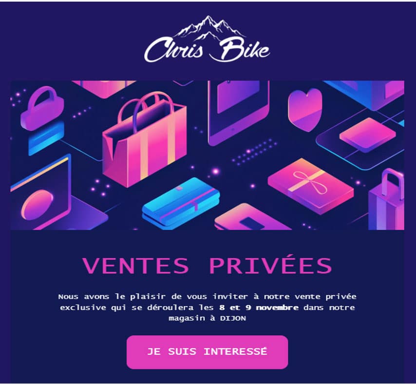 Prépare-toi… l’évènement de l’année arrive chez Chris Bike !